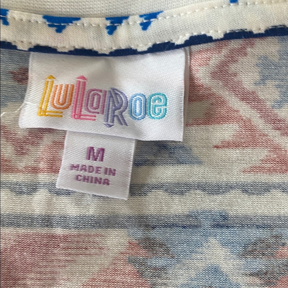 LuLaRoe Multicolor Patterned Top - Picture 2 of 3